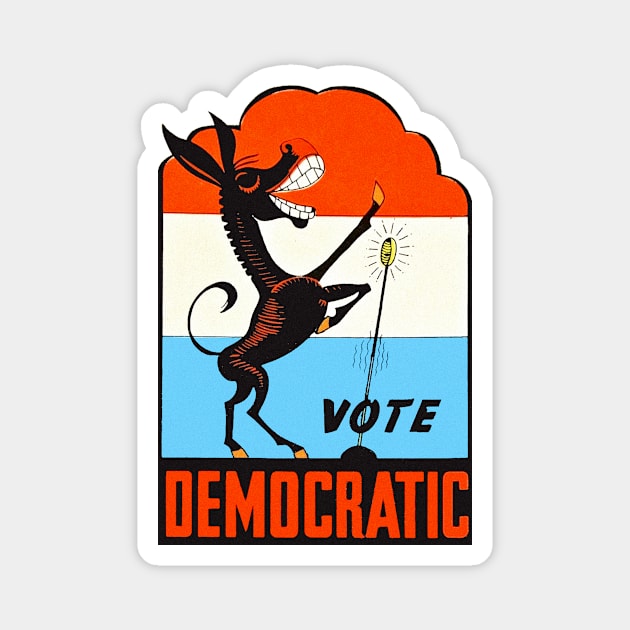 American Vote Democratic Vintage Magnet by Hilda74