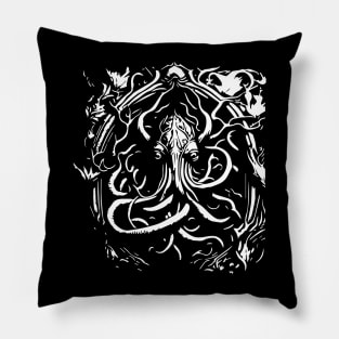 detailed octopus sea creature Pillow