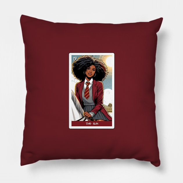 the sun - house of anubis tarot card Pillow by sadieillust