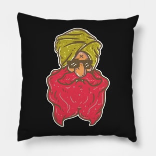 Sultan Of Pink Beard Pillow