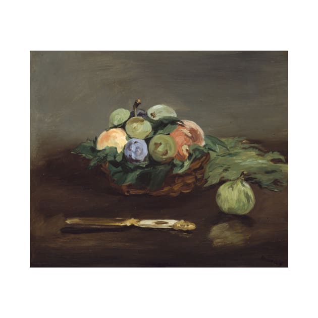 Basket of Fruit by Edouard Manet by Classic Art Stall