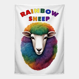 Rainbow Sheep Tapestry