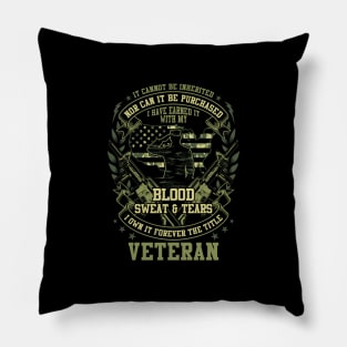 VETERAN T-Shirt Pillow