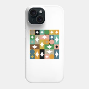 Retro Circles and Diamonds Phone Case