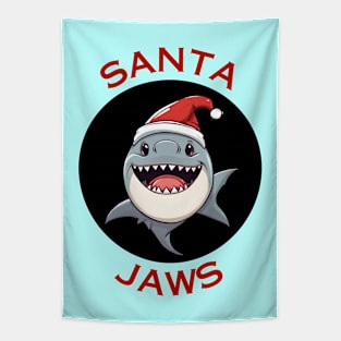 Santa Jaws | Santa Claus Pun Tapestry