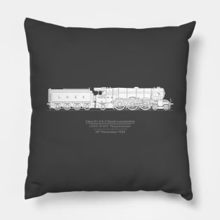 Flying Scotsman 1934 Speed Record 100 MPH Pillow