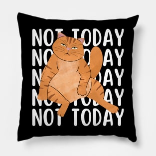 Not Today Cat Pillow