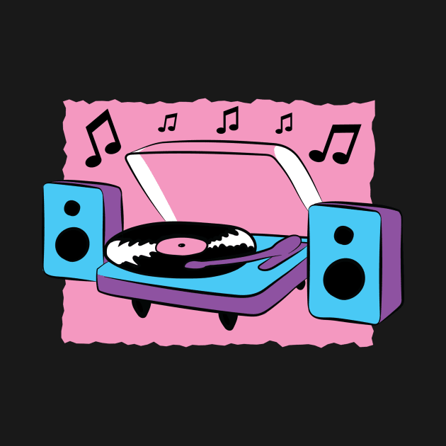 Turntable Cartoon by EVANARTT