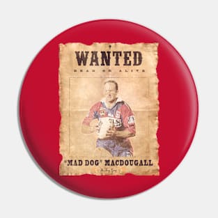 Newcastle Knights - Adam MacDougall - MAD DOG Pin