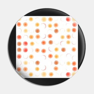 Watercolor orange dots Pin