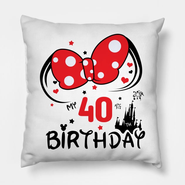 40th birthday Pillow by Circle Project
