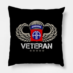 82nd Airborne Paratrooper Veteran T-shirt Men Women Pillow