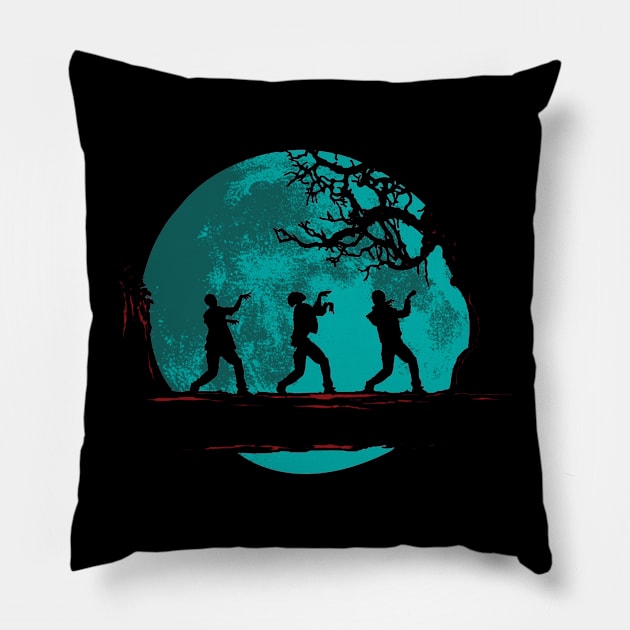 Thriller Moonwalk Pillow by johnoconnorart