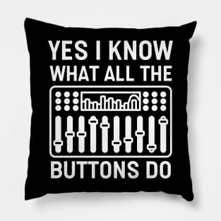 Funny Audio Engineer Quote Pillow