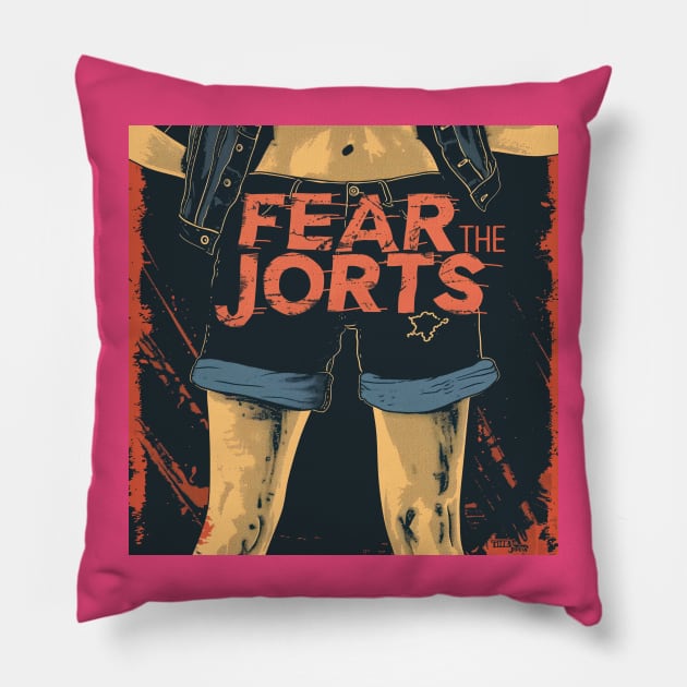 Fear the Jorts Pillow by BreastlySnipes