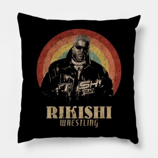 Retro Sunset Rikishi Wrestling Pillow