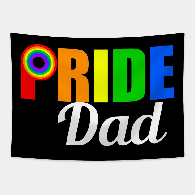 Gay Pride Dad Tapestry by epiclovedesigns