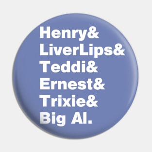 Country Bears Helvetica List Pin