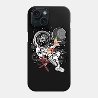 Retirement Plan Astronaut Cardano ADA Coin To The Moon Crypto Token Cryptocurrency Blockchain Wallet Birthday Gift For Men Women Kids Phone Case