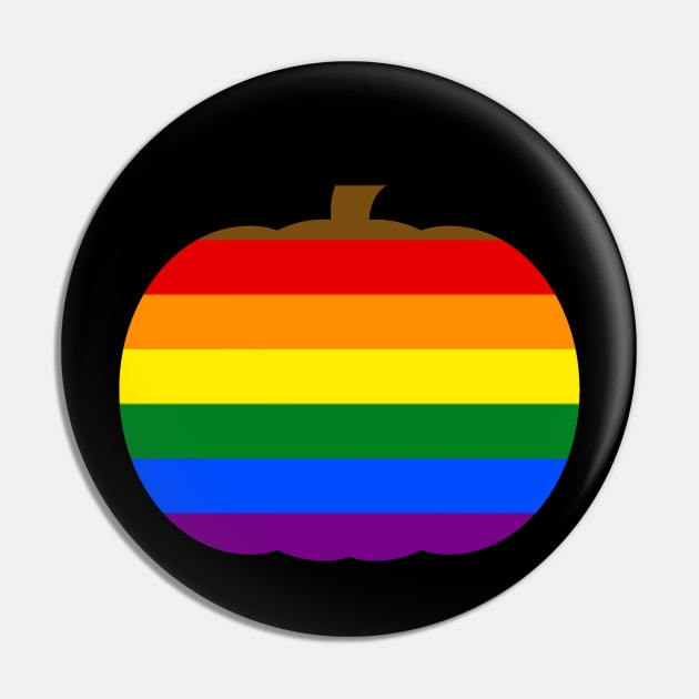 Halloween Pumpkin LGBT Flag People of Color PRIDE Pin by aaallsmiles