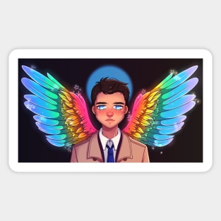 Castiel Wings Sticker for Sale by NerdKeepers