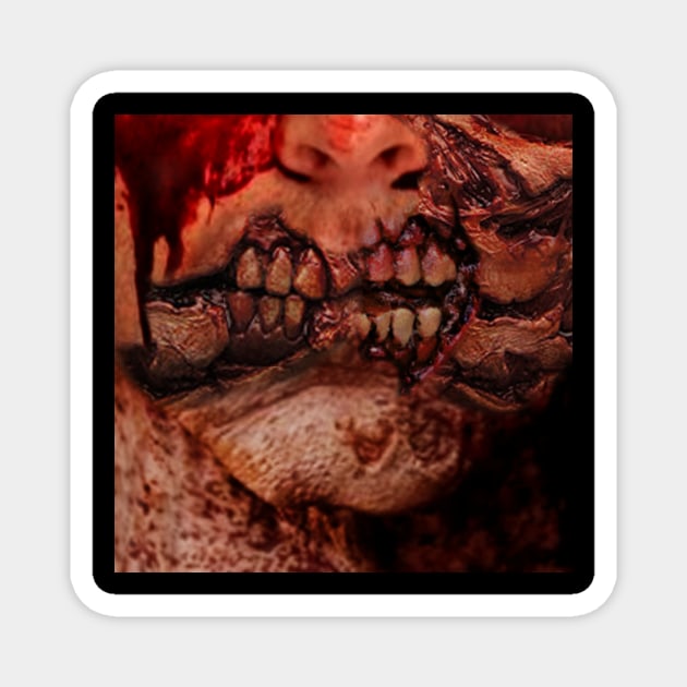 Halloween Zombie Costume Mask Magnet by biNutz