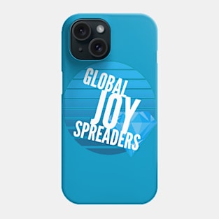 Global JOY Spreaders (wht text blue circle) Phone Case