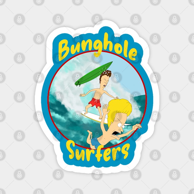 Bunghole Surfers Magnet by seamustheskunk