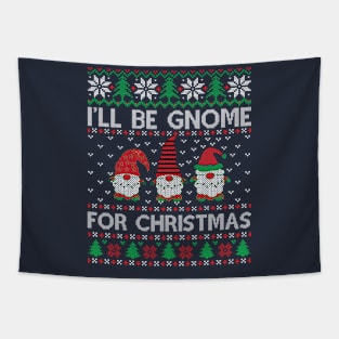 I'll Be Gnome For Christmas Tapestry