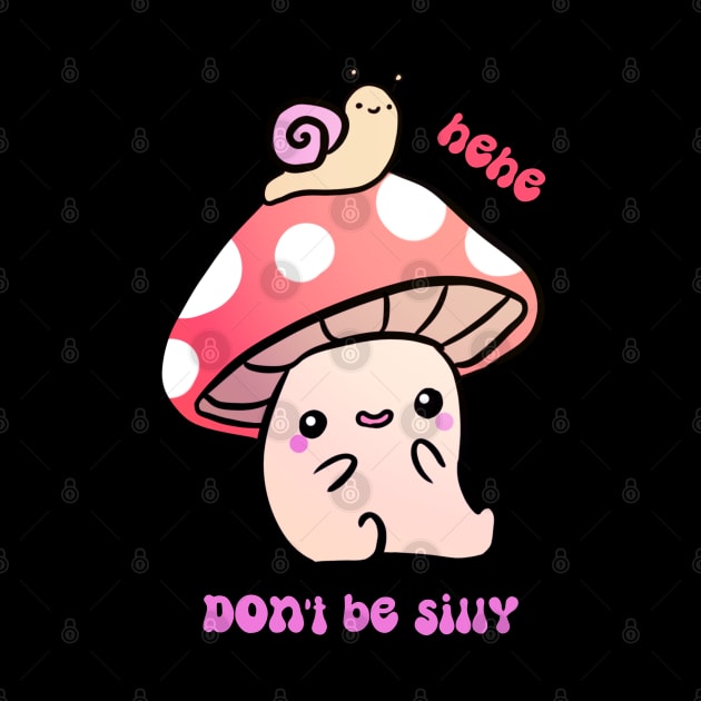 A cute mushroom and snail friends hehe don't be silly by Yarafantasyart