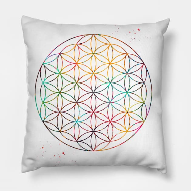 Flower of Life Pillow by erzebeth