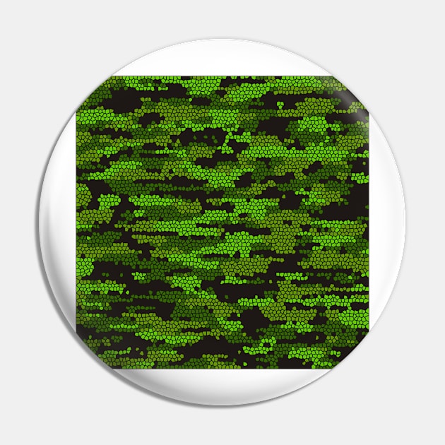 Camo Pattern - Green Pin by Tshirtstory