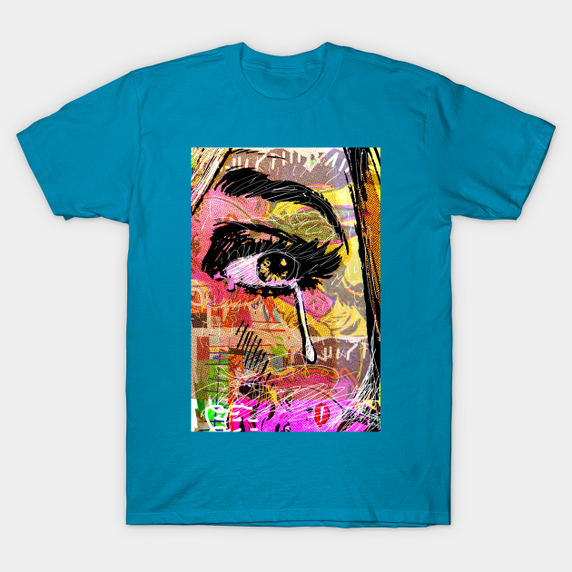 crying - Pop Art - T-Shirt