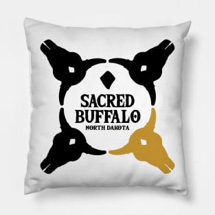 Sacred Buffalo Collection - Buffalo Skull n°3, Sacred Ring Pillow