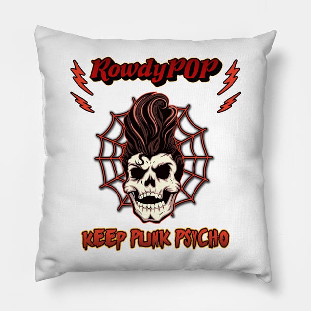 Keep Punk Psycho Pillow by RowdyPop
