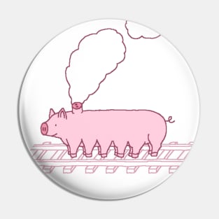 Piggy train Pin