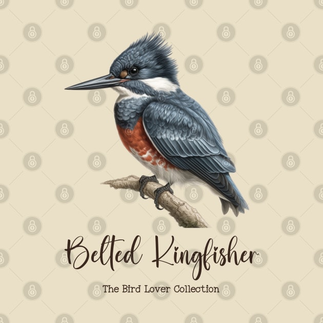 Belted Kingfisher - The Bird Lover Collection by goodoldvintage