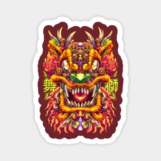 Lion Dance Magnet