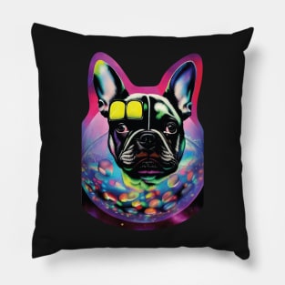 Frenchie out of this World Pillow