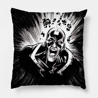 Black Bolt Scream Pillow