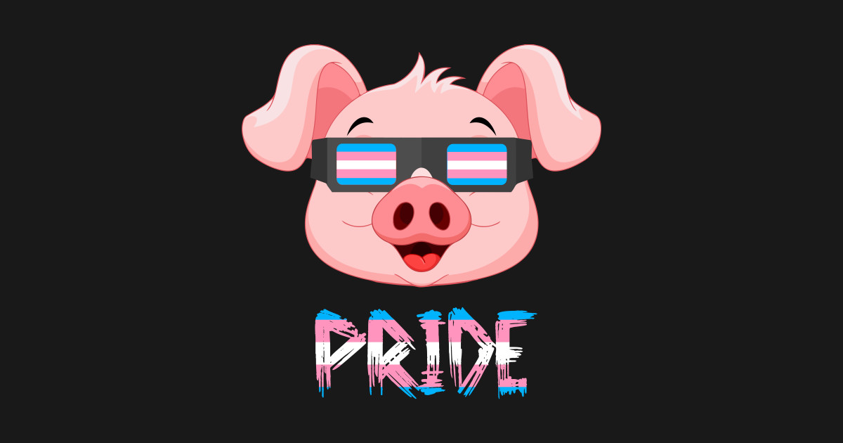 Pig Transgender Flag Lgbt - Pig Transgender - T-Shirt | TeePublic