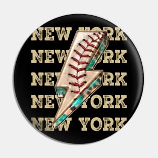 Aesthetic Design New York Gifts Vintage Styles Baseball Pin