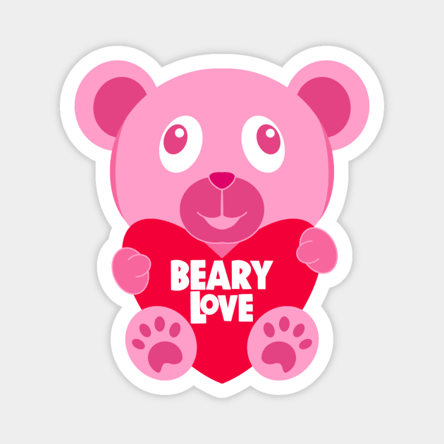 Beary Love Magnet by EV Visuals