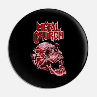 The Dark Metal Church Pin