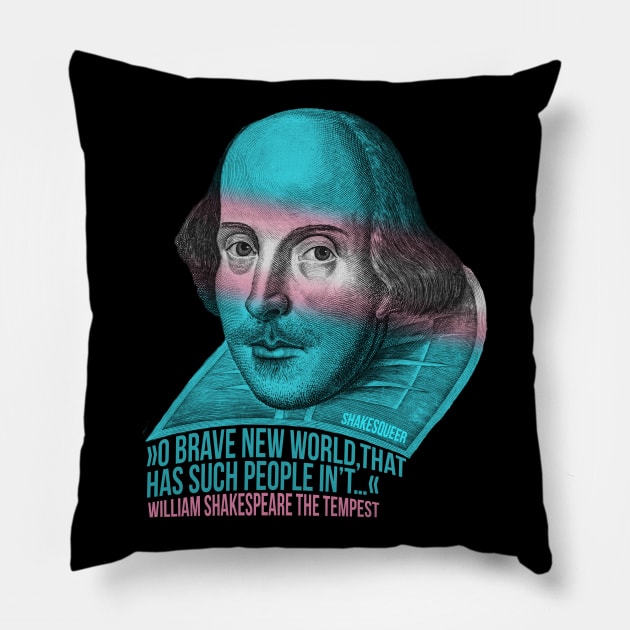 Shakespeare Transgender Pride Pillow by shippingdragons