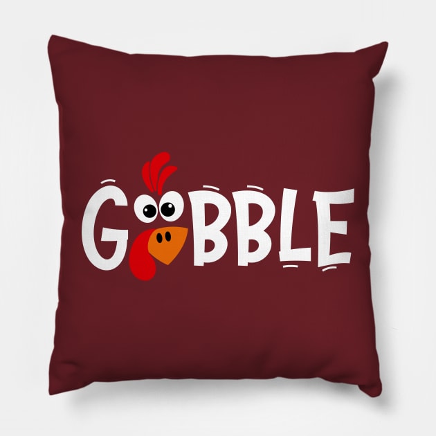 Gobble Gobble Thanksgiving Shirt, Thanksgiving t shirt womens, family thanksgiving shirts, funny Thanksgiving Shirt Pillow by For the culture tees