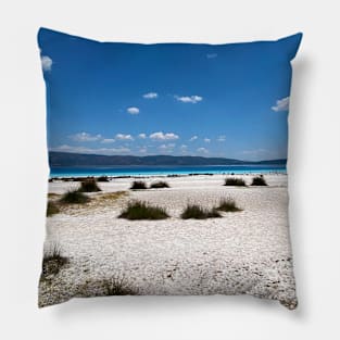 Sea behind the sand Pillow