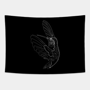 Hummingbird illustration Tapestry