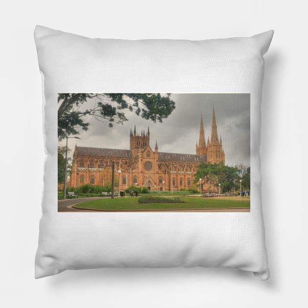 St Mary's Cathedral Pillow by Michaelm43