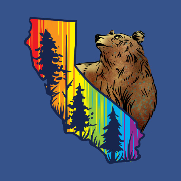 Discover California Pride Bear - California Pride - T-Shirt